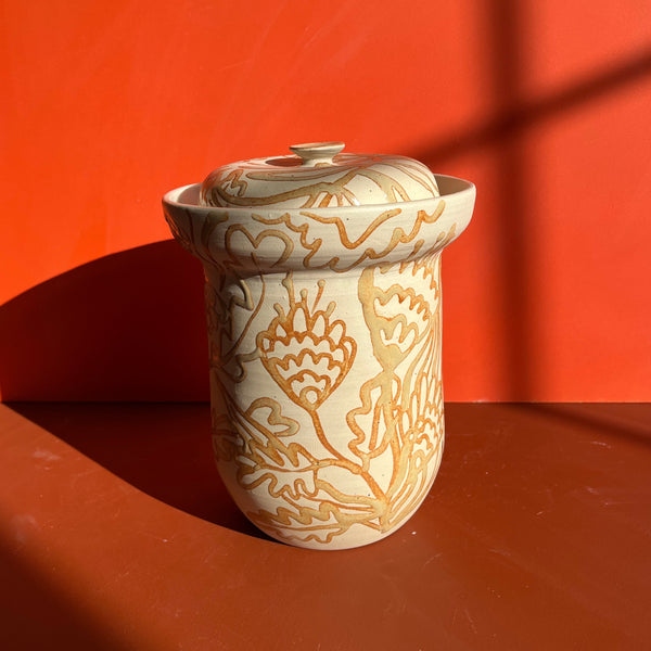 Floral Fermentation Crock