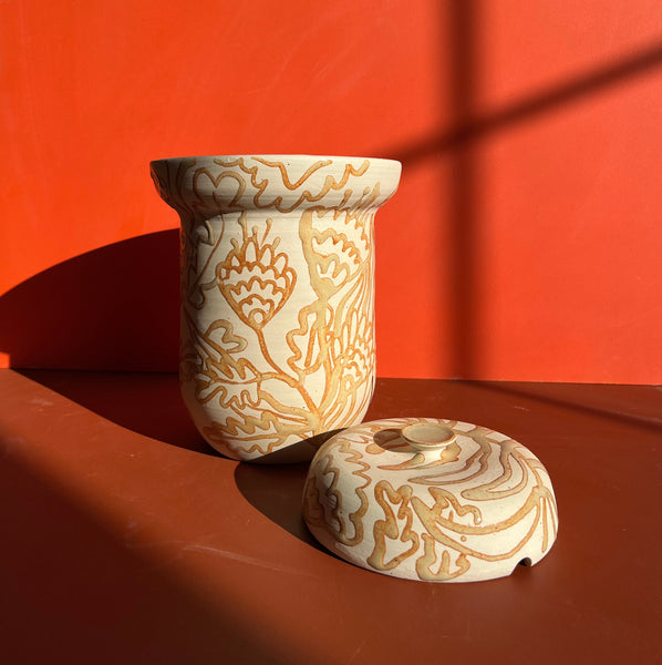 Floral Fermentation Crock