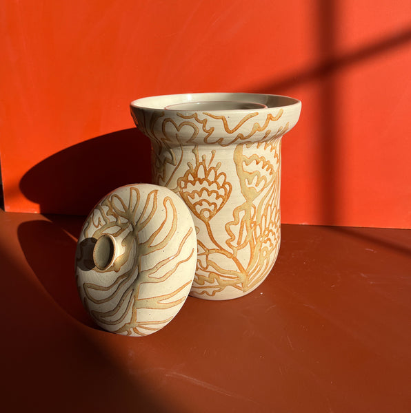 Floral Fermentation Crock